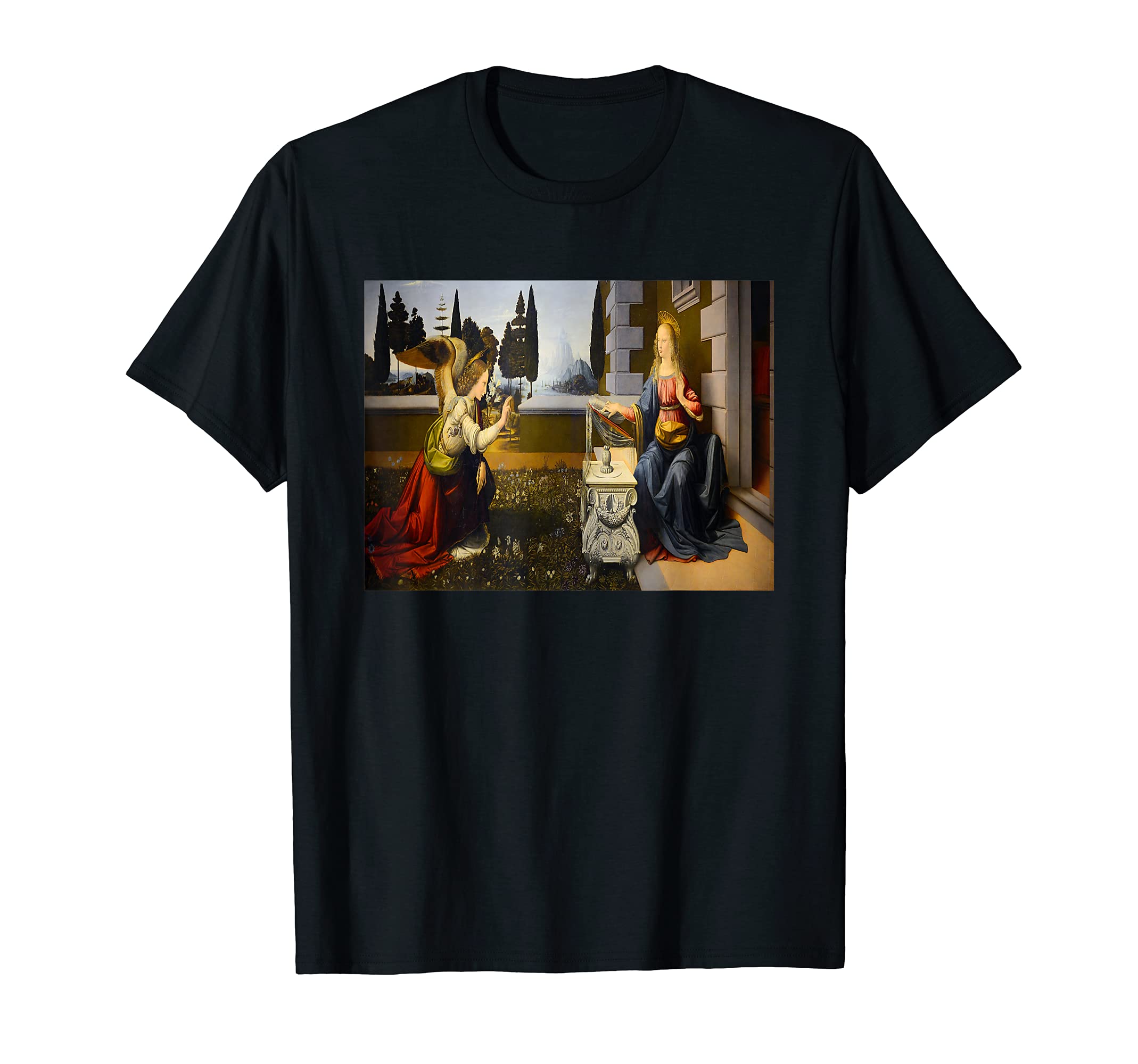 レオナルド・ダ・ヴィンチ Tシャツ Amazon | レオナルド・ダ・ヴィンチの受胎告知 Tシャツ | T